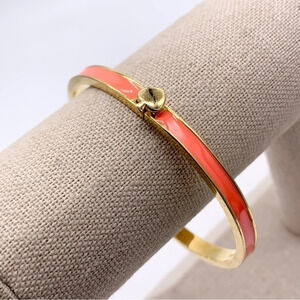 Kate Spade Coral Heritage Hinged Bangle Bracelet